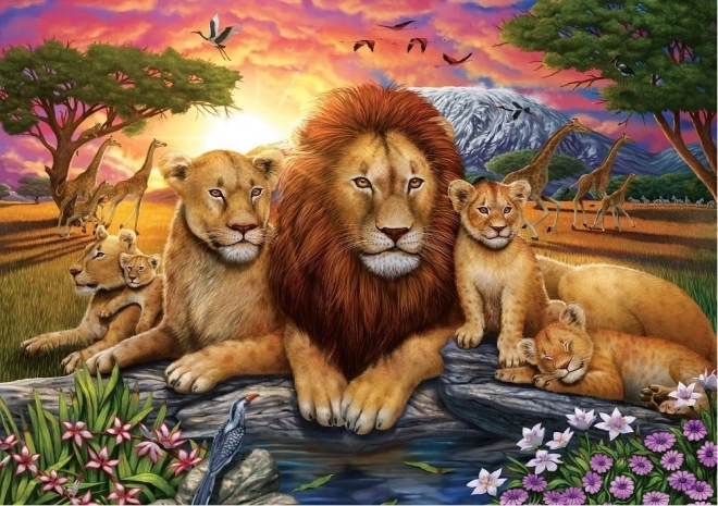 Lion Family Puzzle 1000 Pieces