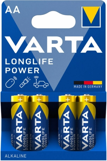 Varta Longlife Power Alkaline-Batterien AA, 4 Stk.