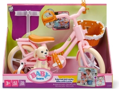 BABY born vélo avec le chien Lucky pour poupées