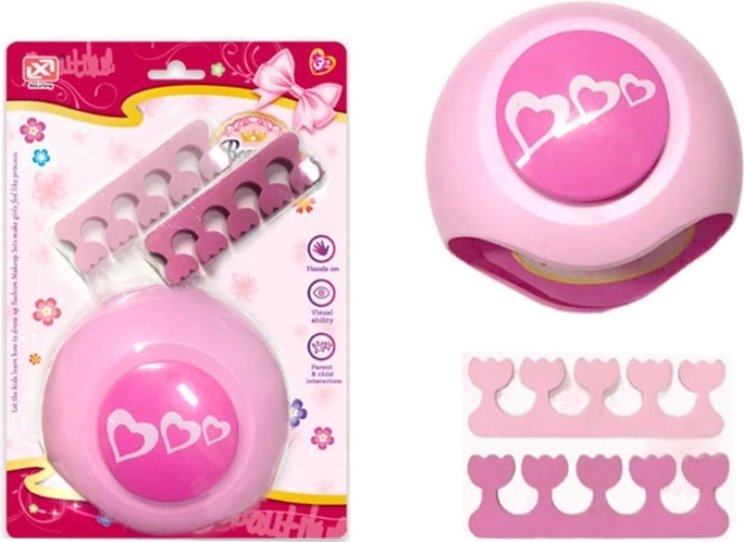 Coffret coloré de manucure avec lampe pour enfants