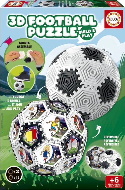 Puzzle 3D ballon de football 32 pièces