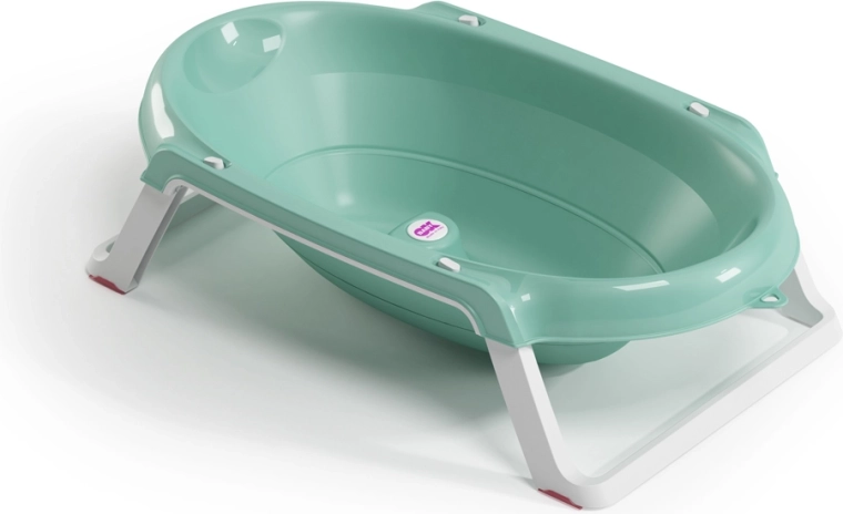 Ok Baby foldable non-slip baby bathtub Onda slim 0–12 months sky blue