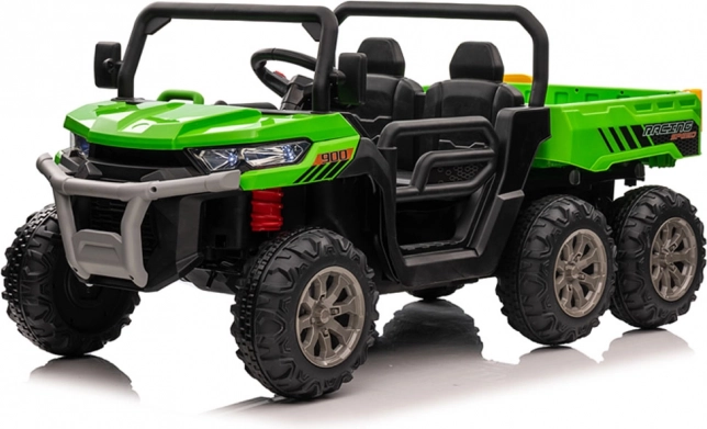 Kids’ Electric Car Farmer Truck 24V with Tipping Bed – Green