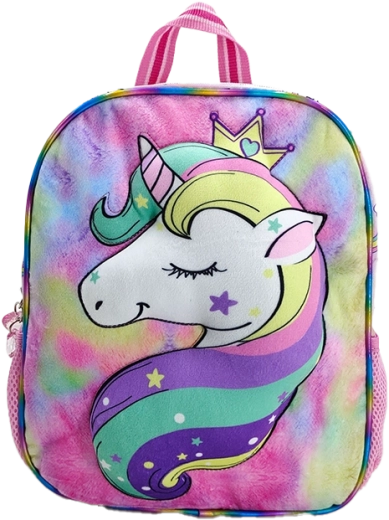 Rainbow children's backpack with unicorn motif 30 cm