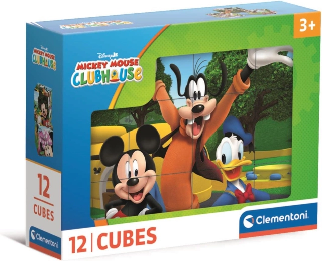 Puzzle Cubes 12 pcs DISNEY Mickey Mouse Clubhouse – Clementoni