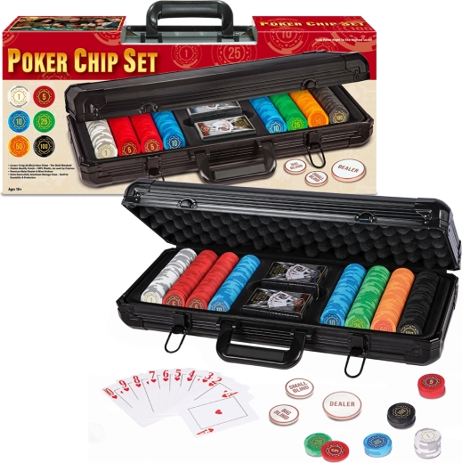 Set de poker ProPoker Elite 400 avec jetons de 14 g