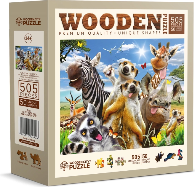 Wooden City Wooden Puzzle Welcome to Africa 505 Pieces