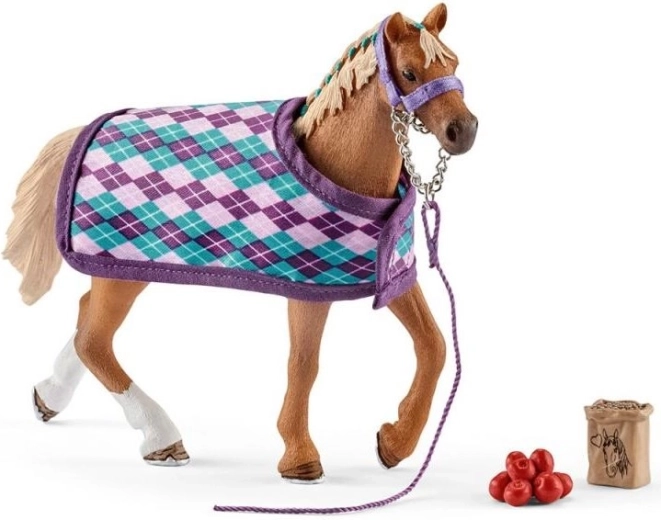 Schleich English Thoroughbred with Blanket