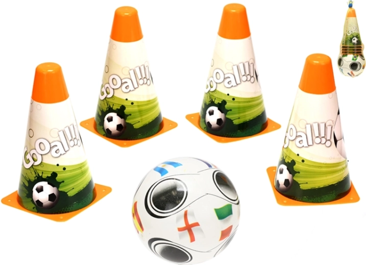 Ensemble d’entraînement de football pour enfants avec ballon et cônes