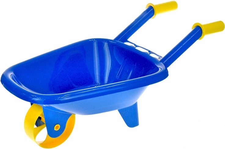 Brouette en plastique pour enfants bleue 60 × 25 × 30 cm