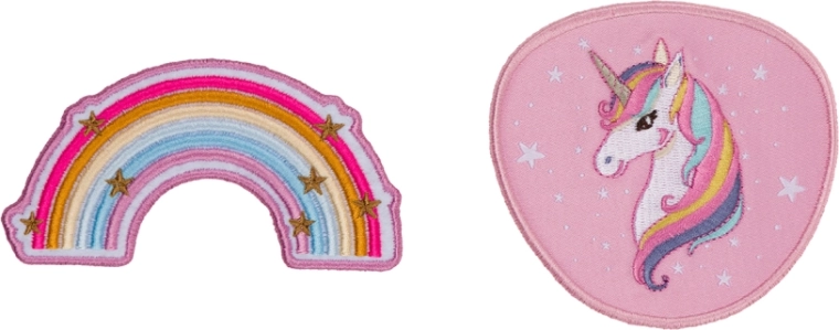 Interchangeable Badges BAAGL Baaglies Rainbow Unicorn, 2 pcs