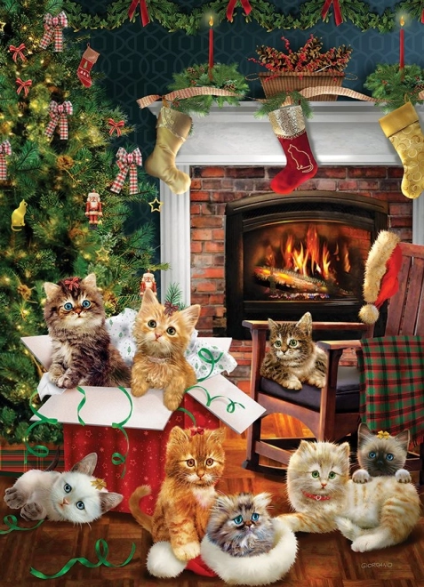 Puzzle Christmas Kittens 1000 Pieces