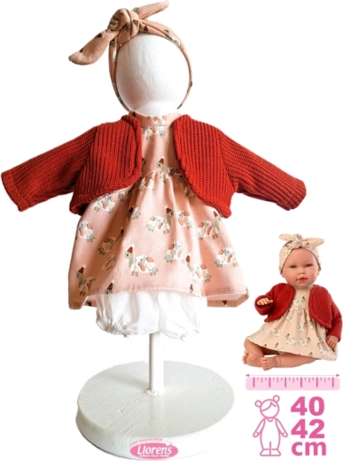 Llorens outfit for New Born doll 40–42 cm, 4-piece set