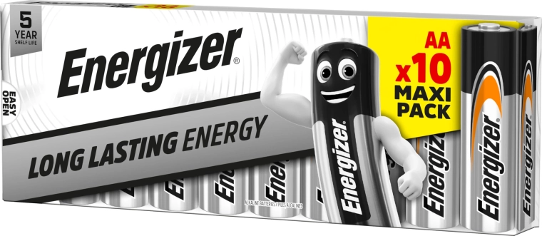 Energizer Everyday Alkalibatterien AA, 10 Stk.