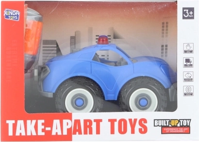 Screw-together plastic car for kids 11 × 6 cm