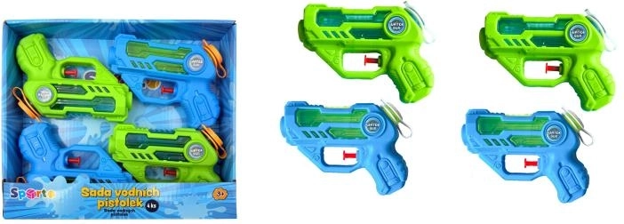 Set waterpistolen SPORTO, 4 stuks
