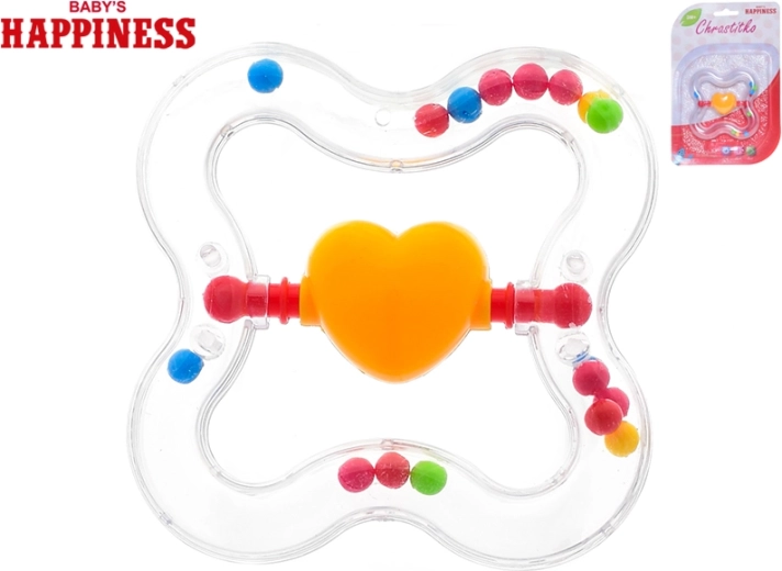 Rammelaar met draaiend hartje voor baby’s