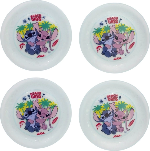 STOR Children's Plates with STITCH, Set of 4