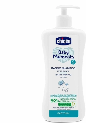Chicco gel douche 2-en-1 cheveux et corps Baby Moments 500 ml