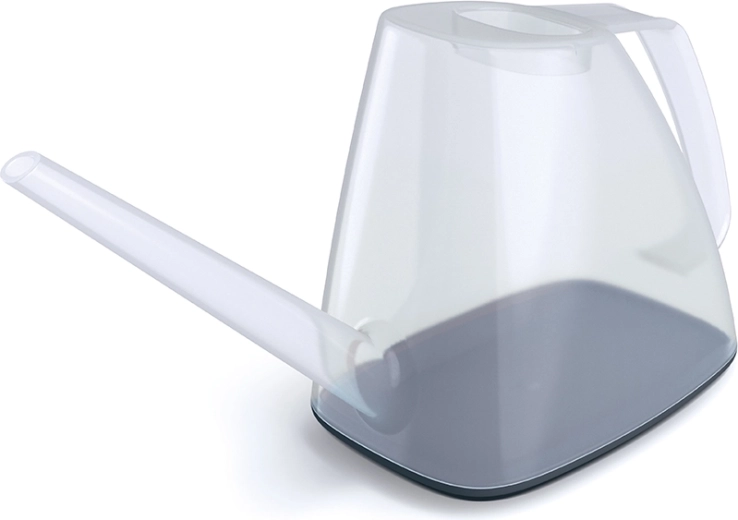 Arrosoir Rivo 1,7 l – transparent avec couvercle anthracite