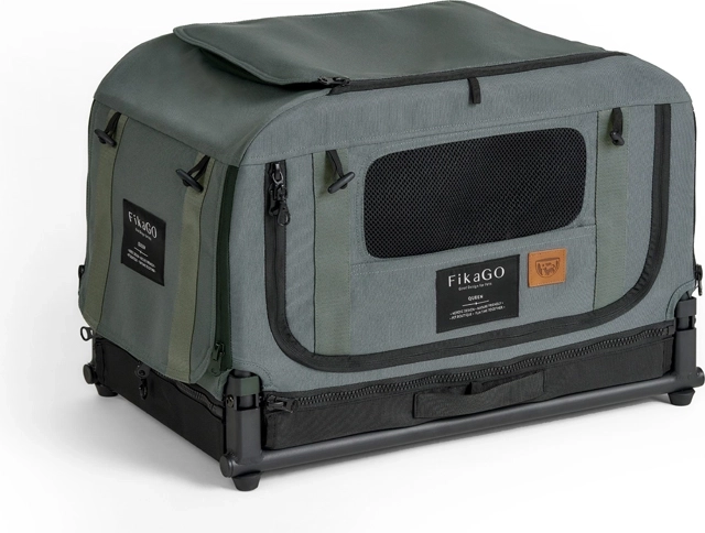 Opvouwbare kennel transportbox FikaGO Queen XS groen