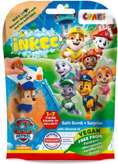 Inkee bombe de bain effervescente avec surprise Paw Patrol