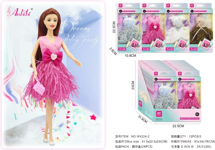 Robes de poupée à la mode – plusieurs modèles