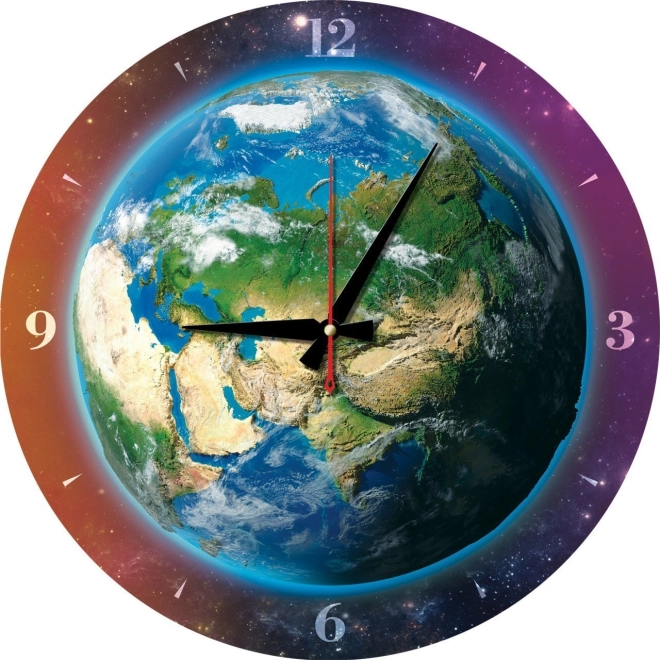 World Puzzle Clock 570 pieces with frame