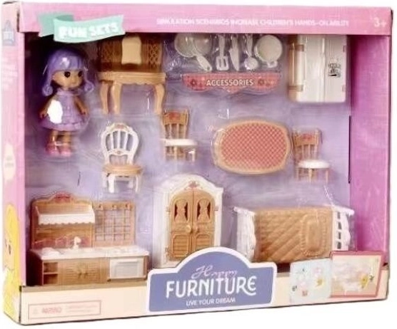 Happy Furniture ensemble de meubles avec poupée