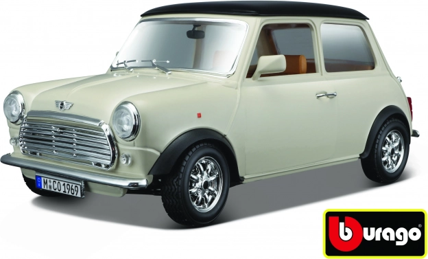 Metalen model Mini Cooper 1969 Bburago 1:18 beige