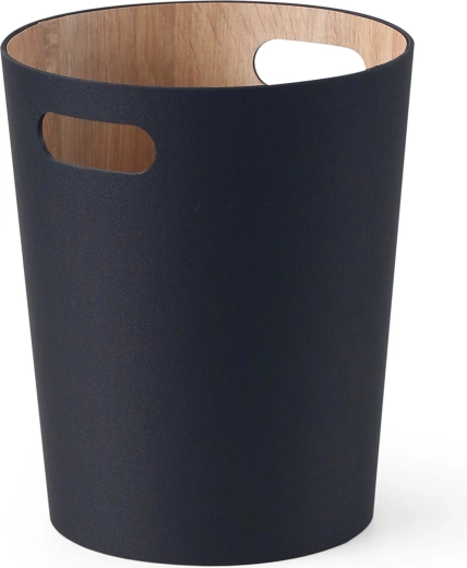Black waste bin 25 × 25 × 30 cm