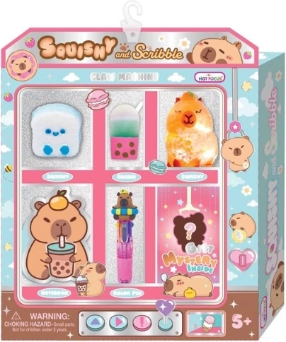 Hot Focus accessories with a squishy capybara