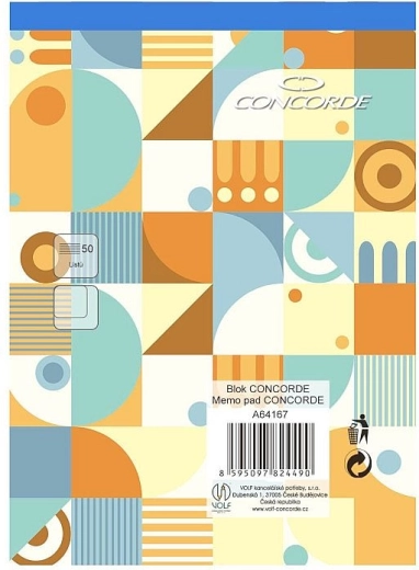 Bloc CONCORDE A6 vierge, 50 feuilles