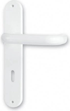 Deurgreep Standard 90 wit kunststof