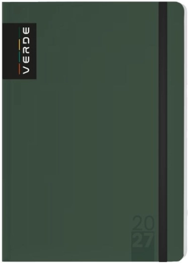 A6 Weekly Diary Verde, Green 2027