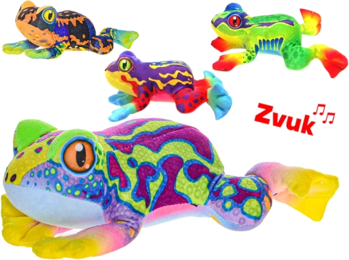 Plüschfrosch mit Sound 20 cm
