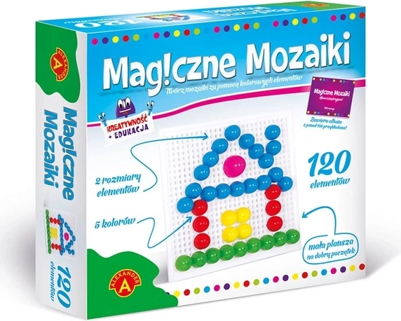 Magic Mosaics – creative and educational set (120 pieces)