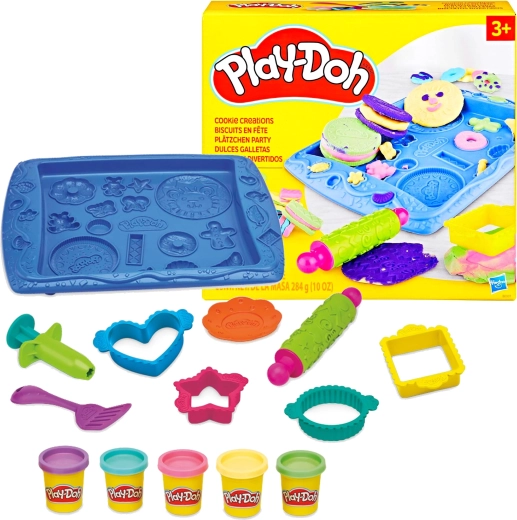 Play-Doh zoete koekjes – creatieve set met 5 kleuren en accessoires