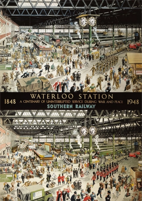Puzzle Waterloo Station in 1848 and 1948, 1000 Pieces