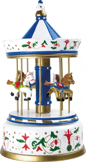 Wooden Music Box Carousel with Horses small foot