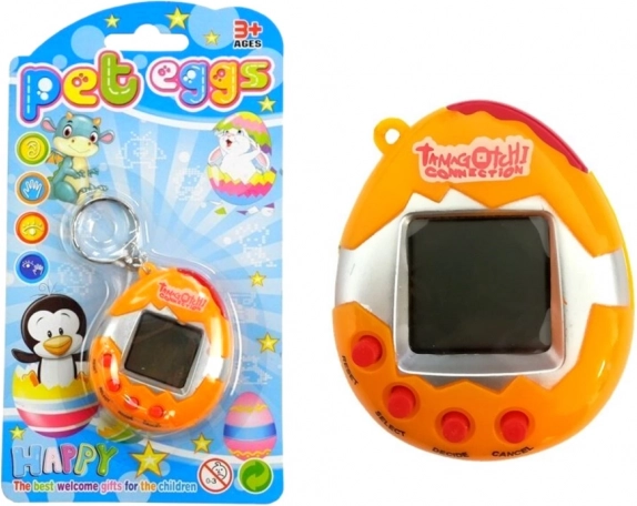Tamagotchi in een ei – elektronisch huisdiertje, oranje