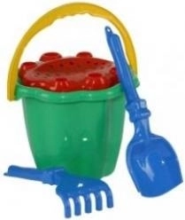 Set de sable avec seau, tamis et outils