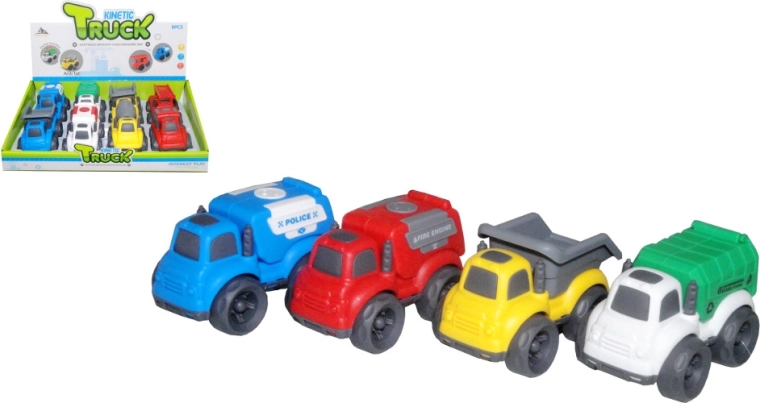 Voiture en plastique à propulsion par friction pour enfants 18+ mois