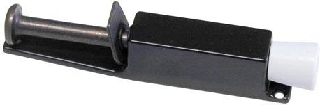 Butée de porte 130 mm argentée