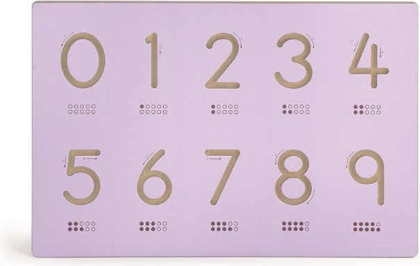Vervangbaar paneel met cijfers 60 × 40 cm
