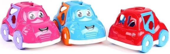 Shape sorter car 2-in-1 with shapes and animals, 25.5 cm, from 12 months