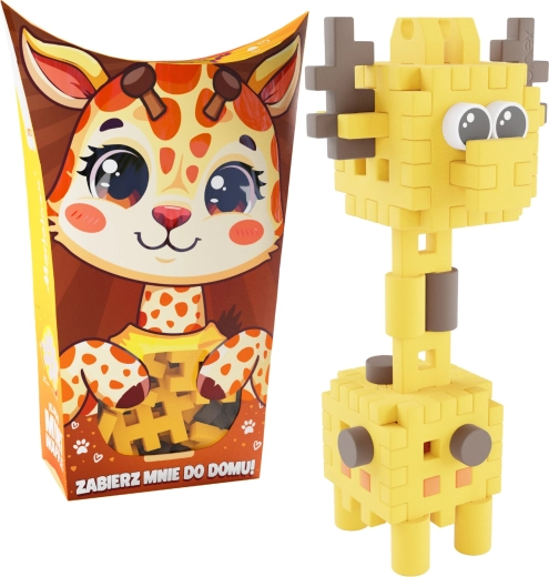 Jeu de construction Mini Waffle Pocket Pets – Girafe