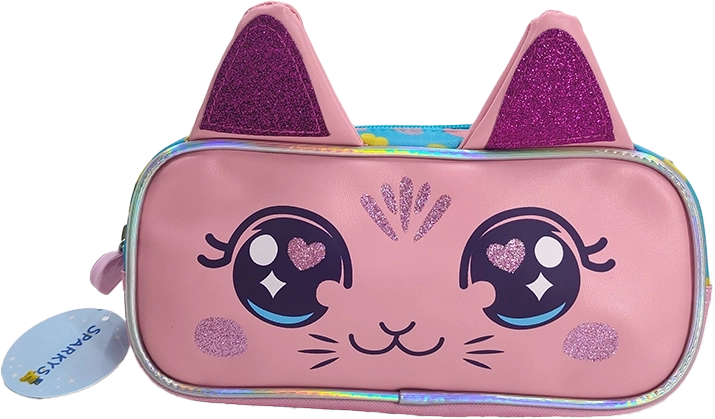 Pink Cat Pencil Case 22.5 cm
