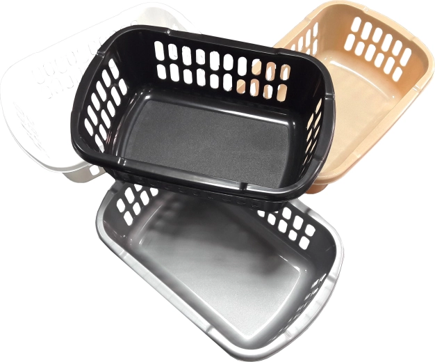 Petit panier de rangement en plastique 22 × 15 × 8 cm, assortiment de couleurs