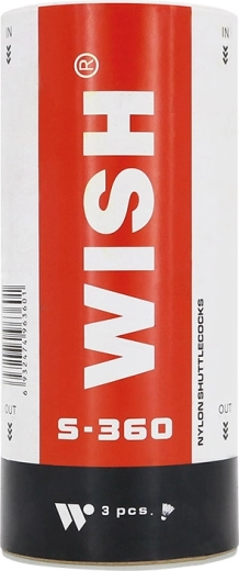 Volants de badminton WISH S-360, 3 pcs